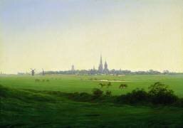 Les prairies près de Greifswald (Caspar David Friedrich) - Muzeo.com