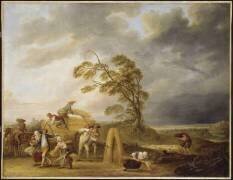 Les Quatre heures de la journée : les Vêpres ou l'orage (Louis-Joseph Watteau de Lille) - Muzeo.com