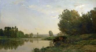 Les rives de l'Oise (Charles-François Daubigny) - Muzeo.com