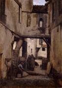 Les Tanneries de Mantes (Jean-Baptiste Camille Corot) - Muzeo.com