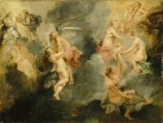 Les trois Parques filant ou Le Triomphe de la Vérité. Esquisses pour La Vie de Marie de Médicis (Peter Paul Rubens) - Muzeo.com