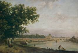 Les Tuileries et le pont Royal, vus du Cours-la-Reine (Jean Baptiste François...) - Muzeo.com