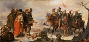 Levée du siège de Metz, janvier 1553, François de Lorraine, duc de Guise mène l'opération (Eugène Devéria) - Muzeo.com