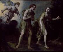 L'expulsion d'Adam et Eve du Paradis (Francesco Curradi) - Muzeo.com