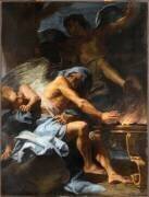 l'Hiver, représenté par un vieillard auprès d'un brasier (Jean Jouvenet) - Muzeo.com