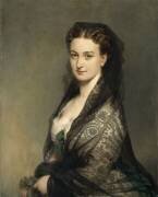 L'inconnue à la mantille (Franz Xaver Winterhalter) - Muzeo.com