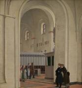 L'intérieur de l'église St Bendt à Ringsted (Constantin Hansen) - Muzeo.com
