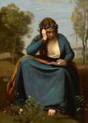 Liseuse couronnée de fleurs ou la muse de Virgile (Jean-Baptiste Camille Corot) - Muzeo.com