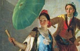 L'ombrelle (détail) (Francisco de Goya) - Muzeo.com