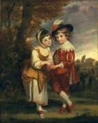 Lord Henry Sprencer, futur Charlotte Nares : les Jeunes Diseurs de Bonne Aventure (Joshua Reynolds) - Muzeo.com