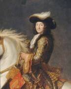 Louis XIV à cheval, roi de France et de Navarre (1638-1715) (René Antoine Houasse) - Muzeo.com