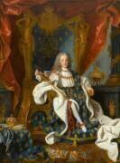 Louis XV (1710-1774) roi de France, âgé de 9 ans, en costume royal, assis sur le trône (Jean Ranc) - Muzeo.com