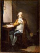 Louis XVI écrivant son testament à la tour du Temple le 20 janvier 1793 (Henri-Pierre Danloux) - Muzeo.com