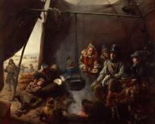Louis-Philippe, duc d'Orléans (futur roi Louis-Philippe) reçu dans un campement de Lapons pendant son exil au Cap Nord, en août 1795. (François-Auguste Biard) - Muzeo.com