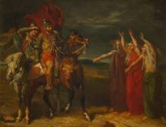 Macbeth et les trois sorcières (Shakespeare, Macbeth acte 1 scène 3) (Théodore Chasseriau) - Muzeo.com