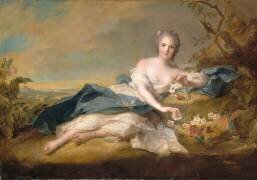 Madame Henriette de France (1727-1752), fille de Louis XV en flore (Jean-Marc Nattier) - Muzeo.com