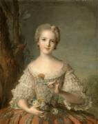 Madame Louise de France, tenant une corbeille de fleurs (1737-1787) (Jean-Marc Nattier) - Muzeo.com