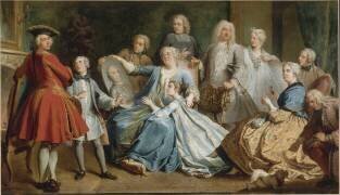 Madame Mercier entourée de sa famille (Jacques Dumont) - Muzeo.com