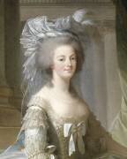 Marie-Antoinette d'Autriche, reine de France (1755-1793), en robe à paniers vers 1785 (détail) (Elisabeth Vigée Le Brun) - Muzeo.com