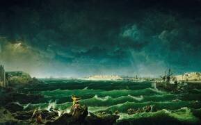 Marine : la rade et le port de Saint-Malo (Jean-François Hue) - Muzeo.com