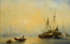 Marine, effet de brouillard (François Pierre Bernard Barry) - Muzeo.com