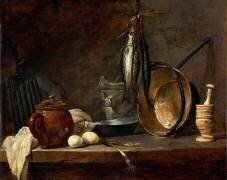 Menu de maigre et ustensiles de cuisine (Jean Siméon Chardin) - Muzeo.com