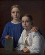 Meta Magdalene Hammerich et la fille de l'artiste Kristiane Konstantin Hansen (Constantin Hansen) - Muzeo.com