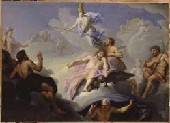 Minerve naissant toute armée du cerveau de Jupiter (René Antoine Houasse) - Muzeo.com
