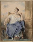 Mlle Georges dans un rôle tragique (Eugène Devéria) - Muzeo.com