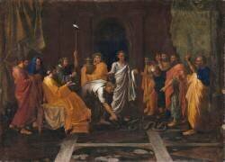 Moïse changeant en serpent la verge d'Aaron (Nicolas Poussin) - Muzeo.com