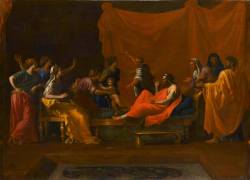 Moïse foulant aux pieds la couronne de Pharaon (Nicolas Poussin) - Muzeo.com