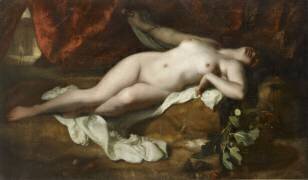 Mort de Cléopâtre (Jean-François Gigoux) - Muzeo.com