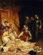 Mort d'Elisabeth, reine d'Angleterre, en 1603 (Paul Delaroche) - Muzeo.com