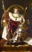 Napoléon Ier sur le trône impérial ou Sa majesté l'empereur des Français sur son trône (Jean-Auguste-Dominique Ingres) - Muzeo.com