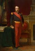 Napoléon III, en uniforme de général de Division, dans son Grand Cabinet aux Tuileries, en 1862 (Hippolyte Flandrin) - Muzeo.com