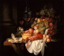 Nature morte au homard (Johannes Hannot) - Muzeo.com