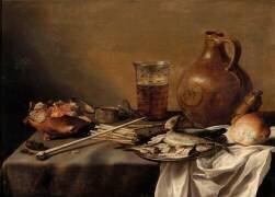 Nature morte au verre de bière (Pieter Claesz) - Muzeo.com