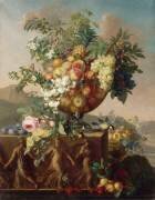 Nature morte aux fleurs et fruits (Jean François Bony) - Muzeo.com