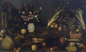 Nature morte aux fleurs et plantes (Le Caravage) - Muzeo.com