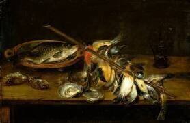 Nature morte aux oiseaux (Alexander Adriaenssen) - Muzeo.com