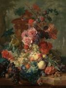 Nature Morte avec Fruits et Fleurs (Jan van Huysum) - Muzeo.com