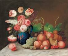 Nature morte avec fruits et fleurs (William Buelow Gould) - Muzeo.com