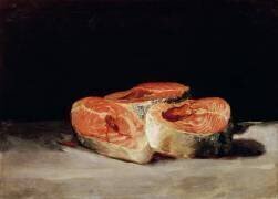 Nature morte avec tranches de saumon (Francisco de Goya) - Muzeo.com