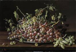 Nature morte avec une assiette de raisins (Luis Meléndez) - Muzeo.com