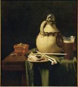 Nature morte à la cruche et aux pipes (Pieter van Anraadt) - Muzeo.com