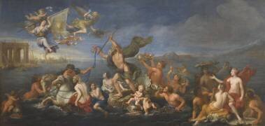 Neptune offrant ses richesses à la France (Pierre Mignard) - Muzeo.com