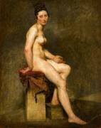 Nu assis dit Mademoiselle Rose (Eugène Delacroix) - Muzeo.com