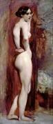 Nu féminin vu de côté (William Etty) - Muzeo.com