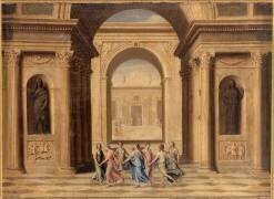 Nymphes dansant devant un temple. (Jean Le Maire) - Muzeo.com