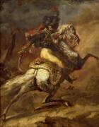 Officier de chasseur à cheval chargeant, esquisse (Théodore Géricault) - Muzeo.com